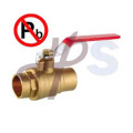 lead free brass solder ball valve